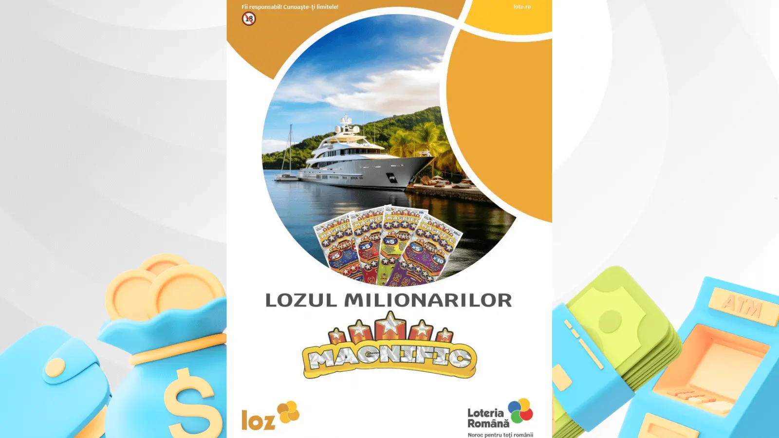 Loteria Română lansează lozul MAGNIFIC, lozul cu cel mai mare premiu cap de afiș, de 5.000.000 LEI