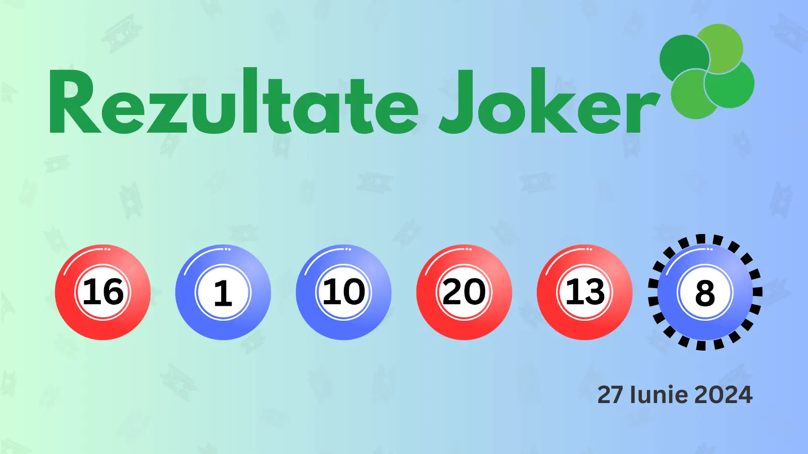 Rezultate Joker joi 27 iunie 2024