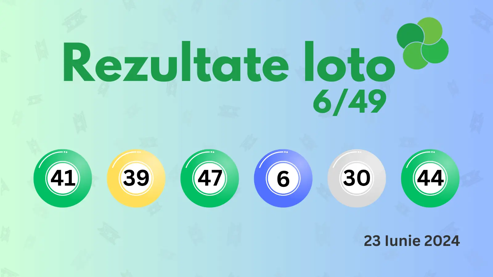 Rezultate Loto 649 duminica 23 iunie 2024