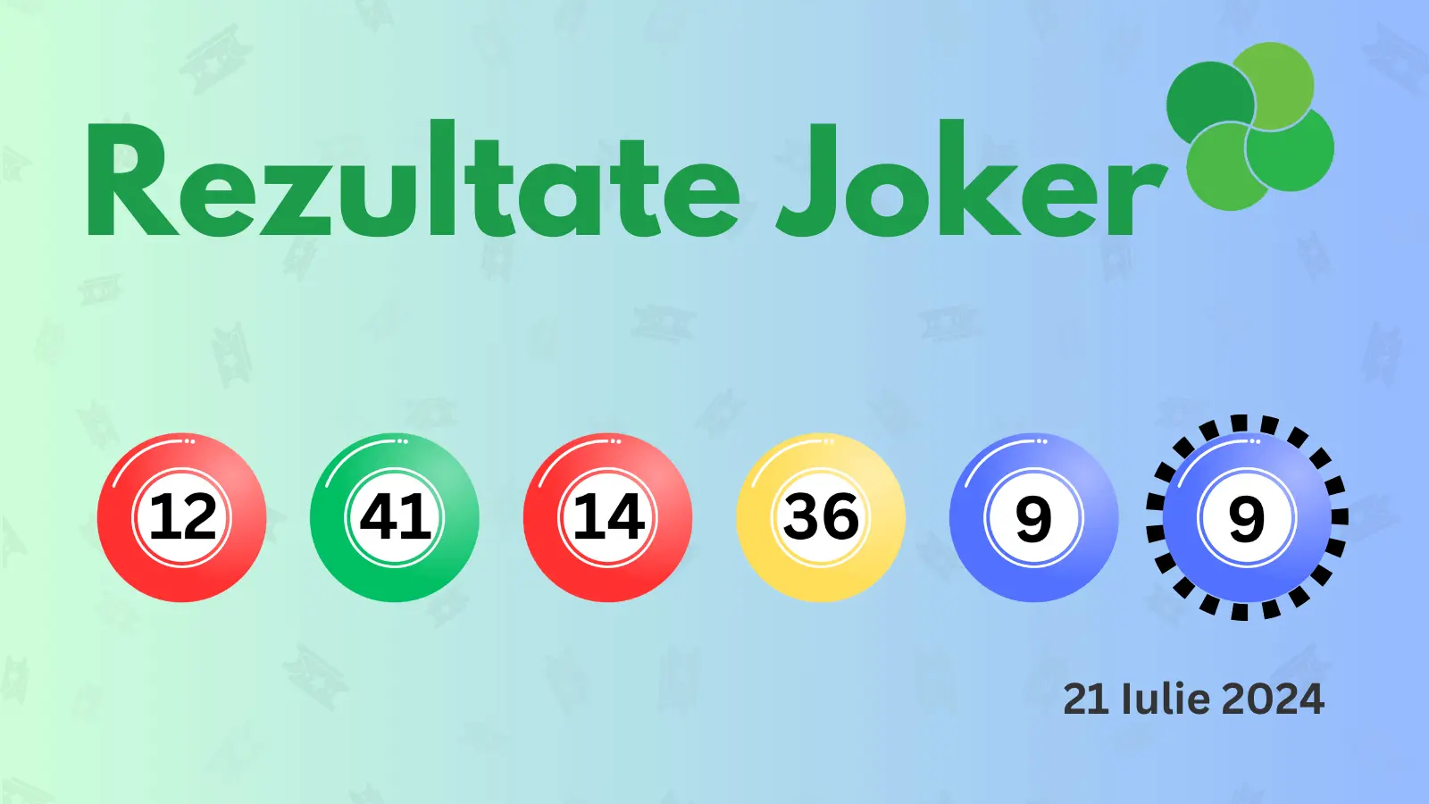 Rezultate Joker duminică 21 iulie 2024