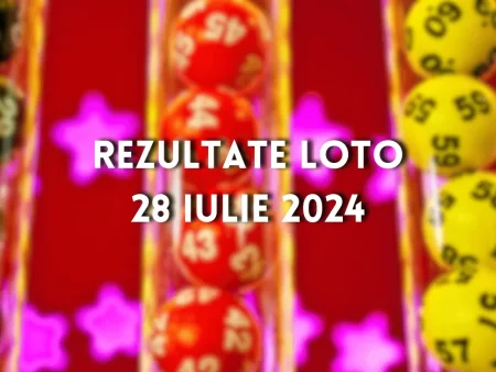 Rezultate Loto 28 iulie 2024 – Loto 6/49, Loto 5/40, Joker și Noroc. Report cumulat la categoria I de peste 3,45 milioane de euro