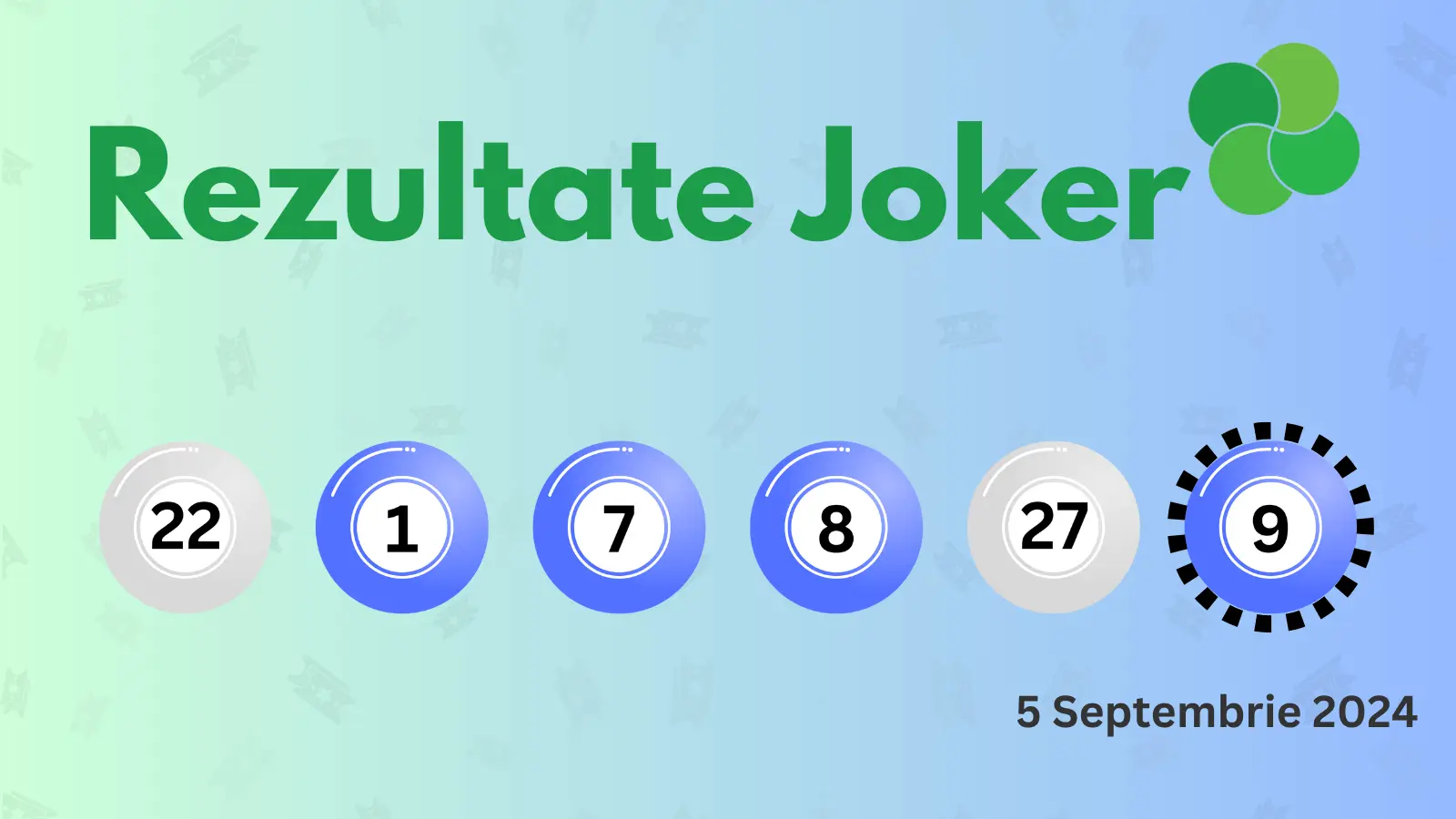 Rezultate Joker 5 septembrie 2024