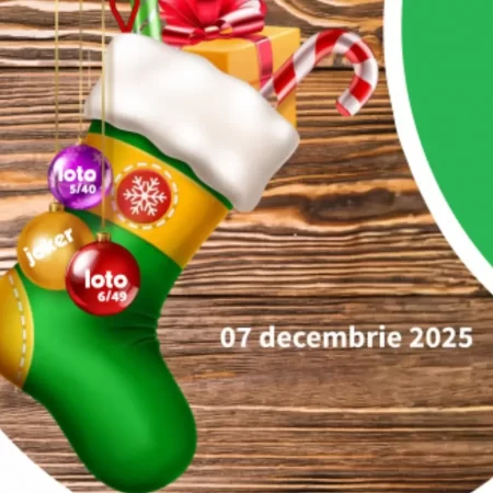 Rezultate Loto 7 Decembrie 2025 – Tragerile Speciale Loto de Moș Nicolae