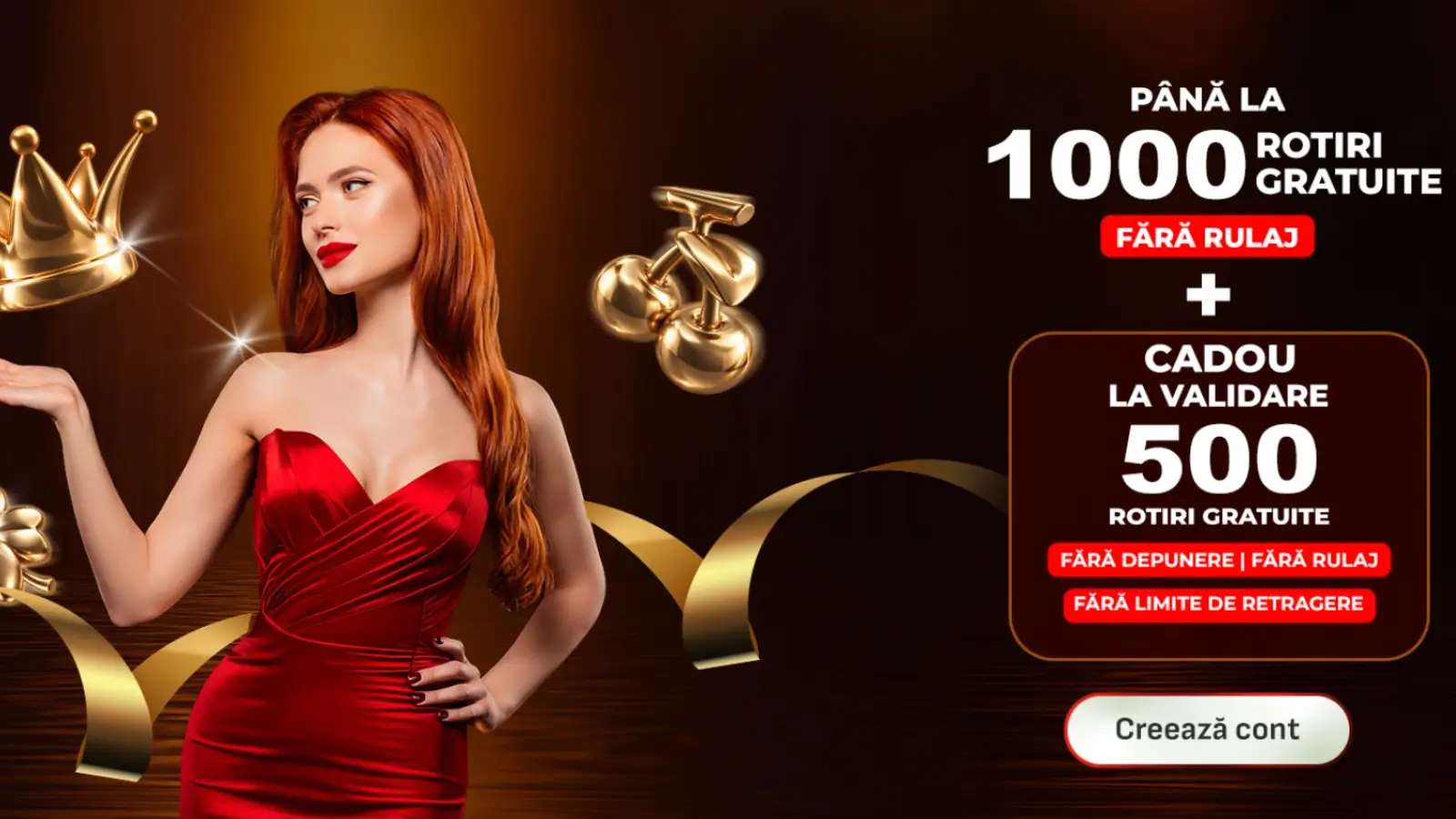 500 Rotiri Gratuite Fără Depunere și Fără Rulaj